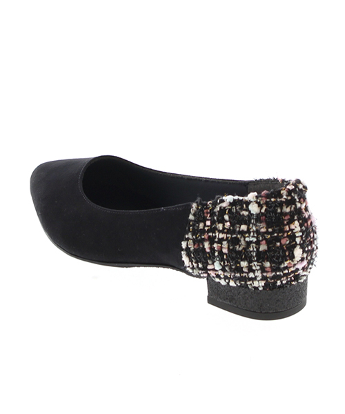 JELLY BEANS（ジェリービーンズ）の「mixツイードコンビパンプス(109-9604)JELLY BEANS(ジェリービーンズ)（パンプス・レディース・ブラック/パープル/ブルー/グレイッシュベージュ・23/24/22.5/24.5/23.5）」の10枚目の写真