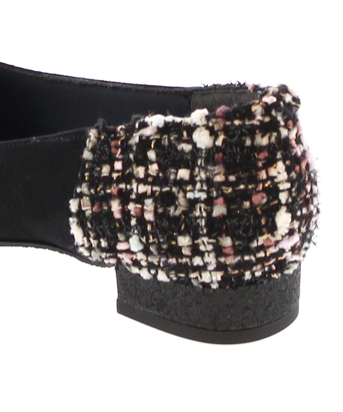 JELLY BEANS（ジェリービーンズ）の「mixツイードコンビパンプス(109-9604)JELLY BEANS(ジェリービーンズ)（パンプス・レディース・ブラック/パープル/ブルー/グレイッシュベージュ・23/24/22.5/24.5/23.5）」の13枚目の写真