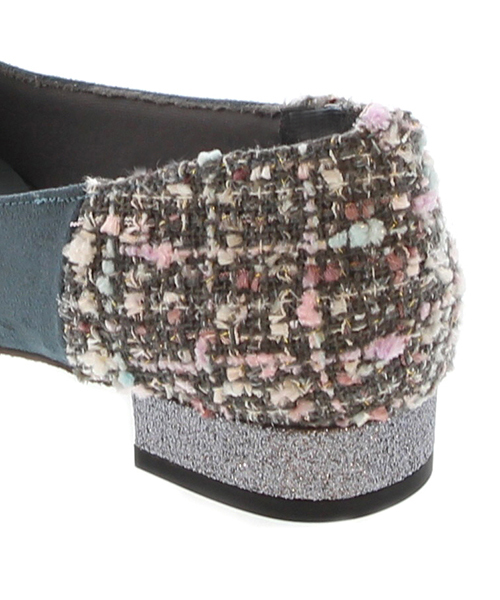 JELLY BEANS（ジェリービーンズ）の「mixツイードコンビパンプス(109-9604)JELLY BEANS(ジェリービーンズ)（パンプス・レディース・ブラック/パープル/ブルー/グレイッシュベージュ・23/24/22.5/24.5/23.5）」の15枚目の写真