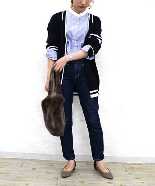 JELLY BEANS（ジェリービーンズ）の「mixツイードコンビパンプス(109-9604)JELLY BEANS(ジェリービーンズ)（パンプス・レディース・ブラック/パープル/ブルー/グレイッシュベージュ・23/24/22.5/24.5/23.5）」の20枚目の写真