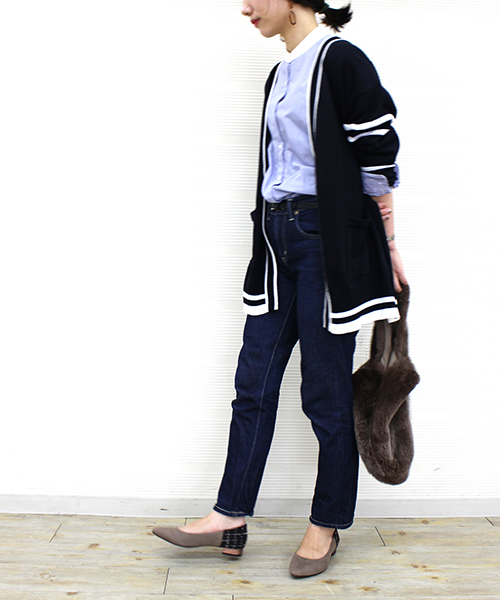 JELLY BEANS（ジェリービーンズ）の「mixツイードコンビパンプス(109-9604)JELLY BEANS(ジェリービーンズ)（パンプス・レディース・ブラック/パープル/ブルー/グレイッシュベージュ・23/24/22.5/24.5/23.5）」の21枚目の写真