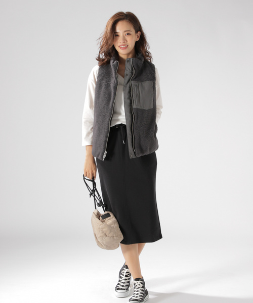 BAYFLOW(ベイフロー)の「ウラケタイトスカートMT(スカート・レディース・ブラック/ベージュ/グレー/ブルー・SMALL/MEDIUM)」の5枚目の写真