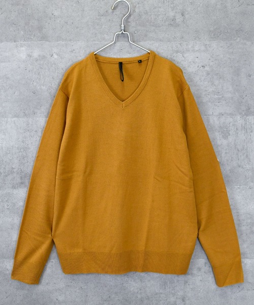 Anytime Songs（エニータイムソングス）の「Vネックセーター（ニット/セーター・メンズ・ネイビー/チャコール/グレー系その他/ブラック/ブルー/ホワイト/マスタード/ブラック系その他/ワインレッド/ブラウン・MEDIUM/LARGE/X-LARGE）」の9枚目の写真