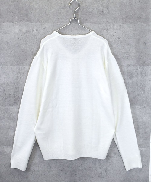 Anytime Songs（エニータイムソングス）の「Vネックセーター（ニット/セーター・メンズ・ネイビー/チャコール/グレー系その他/ブラック/ブルー/ホワイト/マスタード/ブラック系その他/ワインレッド/ブラウン・MEDIUM/LARGE/X-LARGE）」の19枚目の写真