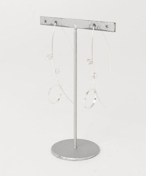 TONE SELECT GOODS(トーンセレクトグッズ)の「【925 SILVER ACC】マーキスフレーム〇〇ピアスSV925(OG)(ピアス(両耳用)・レディース・シルバー/ゴールド・FREE)」の4枚目の写真