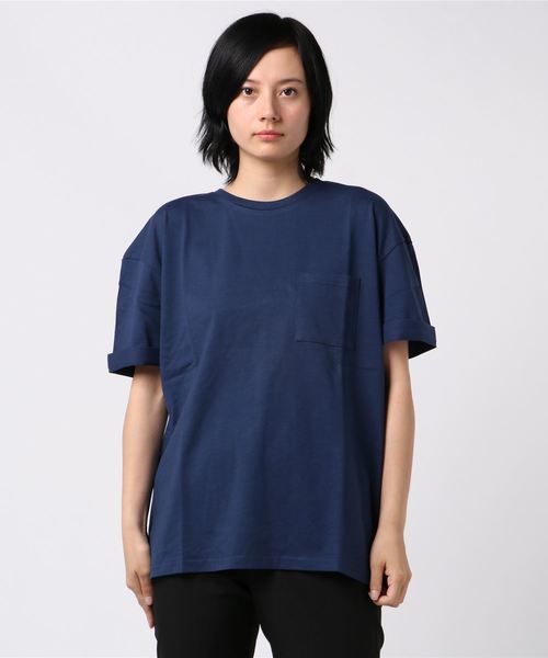 ARCHIVER（アーカイバ）の「【Ir】天竺ルーズフィットＴシャツ（Tシャツ/カットソー・レディース・ホワイト/ブラック/ベージュ/ネイビー/グレー/カーキ/ピンク・MEDIUM/LARGE）」の6枚目の写真
