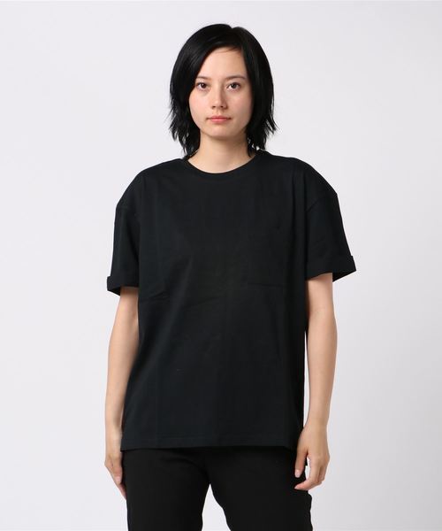 ARCHIVER（アーカイバ）の「【Ir】天竺ルーズフィットＴシャツ（Tシャツ/カットソー・レディース・ホワイト/ブラック/ベージュ/ネイビー/グレー/カーキ/ピンク・MEDIUM/LARGE）」の2枚目の写真