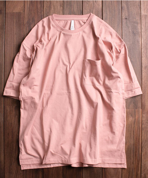 ARCHIVER（アーカイバ）の「【Ir】天竺ルーズフィットＴシャツ（Tシャツ/カットソー・レディース・ホワイト/ブラック/ベージュ/ネイビー/グレー/カーキ/ピンク・MEDIUM/LARGE）」の17枚目の写真