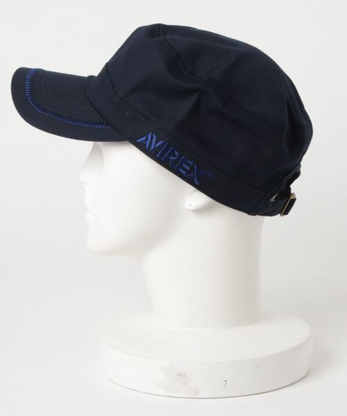 AVIREX（アヴィレックス）の「【AVIREX】STANDARD WORKCAP / アヴィレックス スタンダード ワークキャップ（キャップ・メンズ・ベージュ/ネイビー/カーキ/ブラック・FREE）」の6枚目の写真