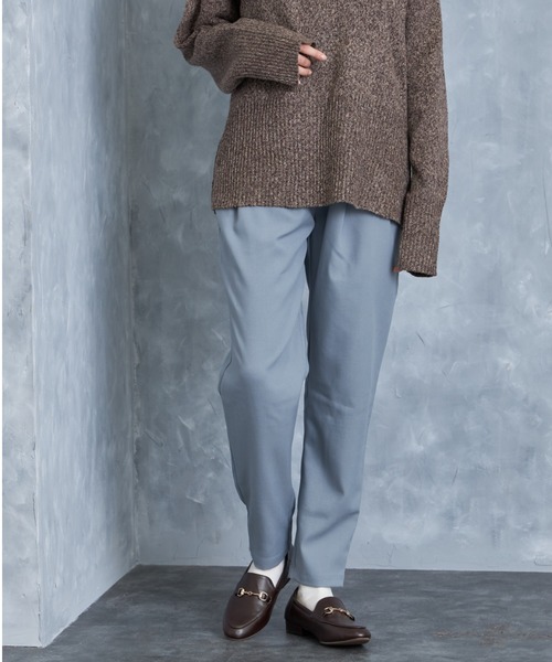 and R（アンドアール）の「ウエストタックテーパードパンツ（その他パンツ・レディース・ブラック/ベージュ/ブルーグレー・FREE）」の20枚目の写真