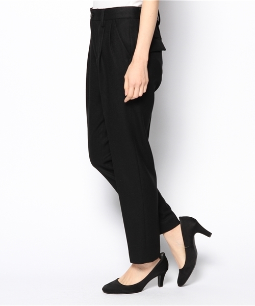 AMERICAN RAG CIE（アメリカンラグシー）の「ﾌﾗﾉ8分丈ﾄﾗｳｻﾞｰｽPT/AKJ-L132-PT168（スラックス・レディース・ブラック/ライトグレー・1/0）」の3枚目の写真