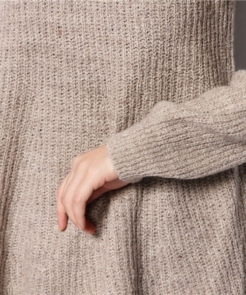 VIS（ビス）の「クルーネックフレアープルオーバー（ニット/セーター・レディース・オフホワイト/ベージュ/ネイビー/オレンジ・MEDIUM）」の9枚目の写真