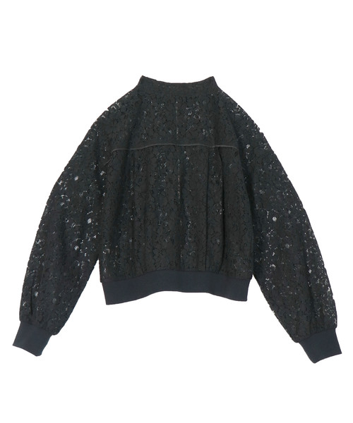 &g'aime（アンジェム）の「【&g'aime】レースシアーブルゾン（ブルゾン・レディース・ホワイト/ブラック・FREE）」の13枚目の写真