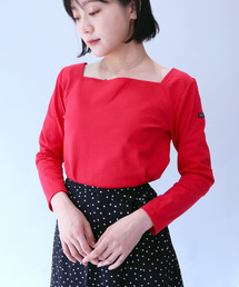 Le Minor | 【Le Minor / ルミノア】スクエアネック プルオーバー 7分袖T ENC CARREE(Tシャツ/カットソー)