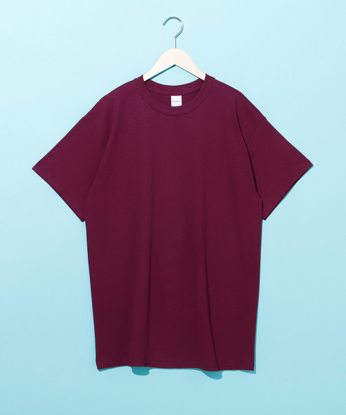 GILDAN(ギルダン)の「ギルダン ビッグシルエット USAオーバーサイズ 1/2 sleeve Tシャツ カットソー(Tシャツ/カットソー・メンズ・ブラック/ネイビー/ライム/ブルー系その他/グリーン系その他2/グレー/ピンク系その他2/オレンジ/ピンク系その他/チャコールグレー/レッド/グリーン系その他/マルーン/ホワイト/パープル/ナチュラル・L/XXL/XL)」の15枚目の写真