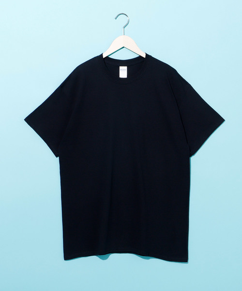GILDAN(ギルダン)の「ギルダン ビッグシルエット USAオーバーサイズ 1/2 sleeve Tシャツ カットソー(Tシャツ/カットソー・メンズ・ブラック/ネイビー/ライム/ブルー系その他/グリーン系その他2/グレー/ピンク系その他2/オレンジ/ピンク系その他/チャコールグレー/レッド/グリーン系その他/マルーン/ホワイト/パープル/ナチュラル・L/XXL/XL)」の2枚目の写真