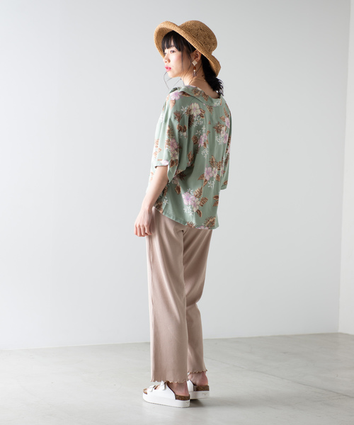 WEGO（ウィゴー）の「WEGO/メロウリブパンツ（その他パンツ・レディース・ライトブラウン/ライトパープル/アイボリー/ブラック/ライトベージュ・FREE）」の12枚目の写真