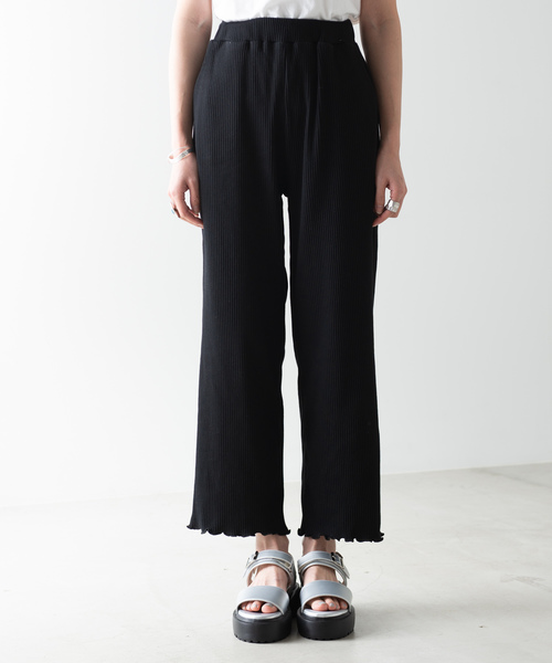 WEGO（ウィゴー）の「WEGO/メロウリブパンツ（その他パンツ・レディース・ライトブラウン/ライトパープル/アイボリー/ブラック/ライトベージュ・FREE）」の14枚目の写真