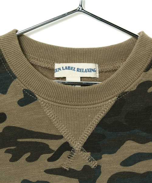 green label relaxing（グリーンレーベルリラクシング）の「【KIDS】ウラケ メイサイプリントプルオーバー ◇（スウェット・キッズ・ベージュ/オリーブ・S/105/L/125/155/XS/95/135/145/M/115）」の4枚目の写真