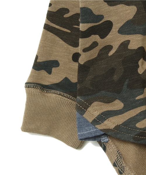 green label relaxing（グリーンレーベルリラクシング）の「【KIDS】ウラケ メイサイプリントプルオーバー ◇（スウェット・キッズ・ベージュ/オリーブ・S/105/L/125/155/XS/95/135/145/M/115）」の5枚目の写真