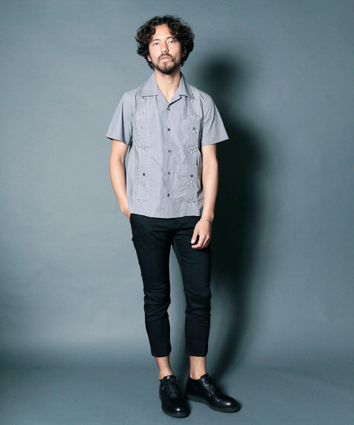 Magine(マージン)の「Magine:STRETCH TWLL CROPPED TAPERED 9L PANTS:ストレッチツイル クロップドテーパード9Lパンツ(チノパンツ・メンズ・ブラック/チャコールグレー/ベージュ/ネイビー・44/46/48)」の5枚目の写真