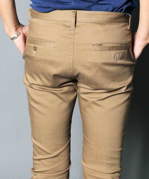 Magine(マージン)の「Magine:STRETCH TWLL CROPPED TAPERED 9L PANTS:ストレッチツイル クロップドテーパード9Lパンツ(チノパンツ・メンズ・ブラック/チャコールグレー/ベージュ/ネイビー・44/46/48)」の11枚目の写真