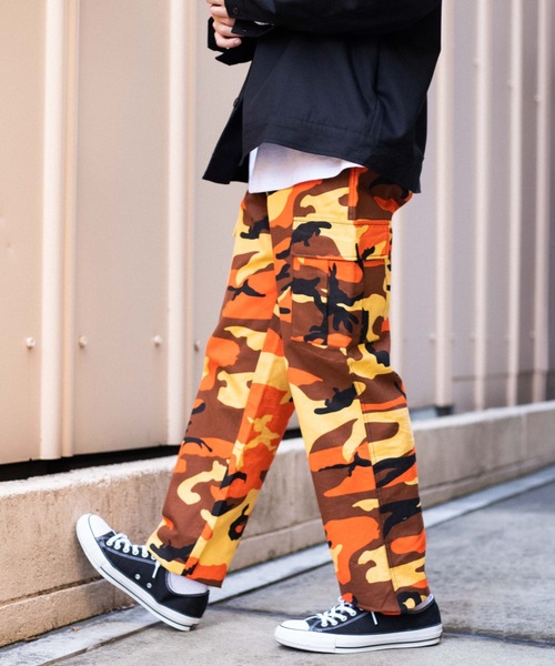 WEGO（ウィゴー）の「WEGO/ワイドカーゴパンツ（カーゴパンツ・メンズ・ブラック/その他1/その他2/パープル/その他3/その他4/その他5/その他6・MEDIUM/LARGE/SMALL）」の7枚目の写真