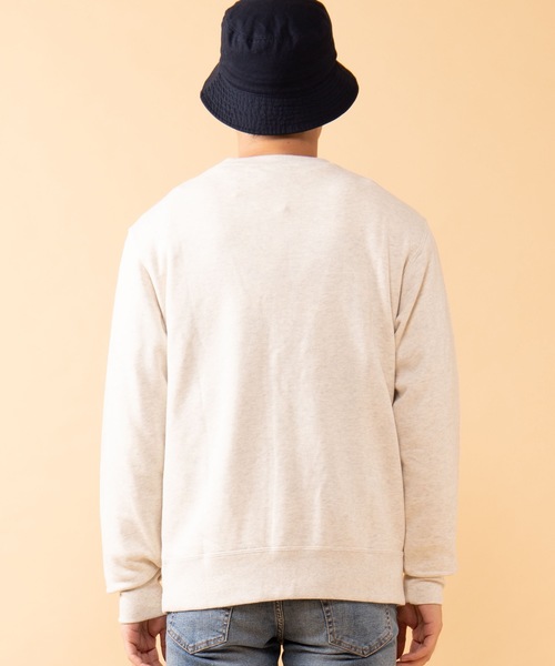 Champion（チャンピオン）の「WEGO/Champion ワンポイント刺繍【裏毛】プルオーバースウェット（スウェット・メンズ・オートミール/ブラック/ホワイト/ネイビー/ワイン/杢グレー・MEDIUM/LARGE/X-LARGE）」の14枚目の写真