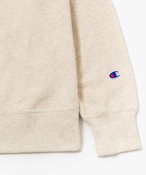 Champion（チャンピオン）の「WEGO/Champion ワンポイント刺繍【裏毛】プルオーバースウェット（スウェット・メンズ・オートミール/ブラック/ホワイト/ネイビー/ワイン/杢グレー・MEDIUM/LARGE/X-LARGE）」の10枚目の写真