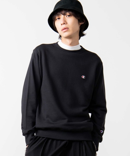 Champion（チャンピオン）の「WEGO/Champion ワンポイント刺繍【裏毛】プルオーバースウェット（スウェット・メンズ・オートミール/ブラック/ホワイト/ネイビー/ワイン/杢グレー・MEDIUM/LARGE/X-LARGE）」の22枚目の写真