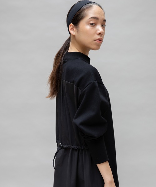 【セール】【Liyoca】裏毛布帛ドッキングワンピース（ワンピース）｜Liyoca（リヨカ）