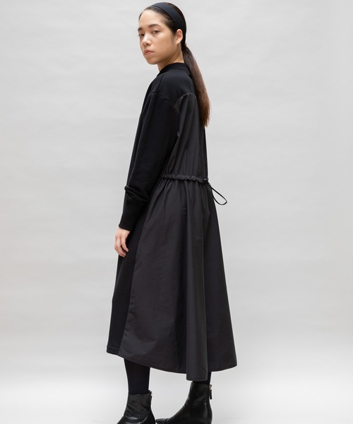 【セール】【Liyoca】裏毛布帛ドッキングワンピース（ワンピース）｜Liyoca（リヨカ）