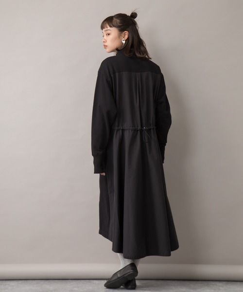 【セール】【Liyoca】裏毛布帛ドッキングワンピース（ワンピース）｜Liyoca（リヨカ）