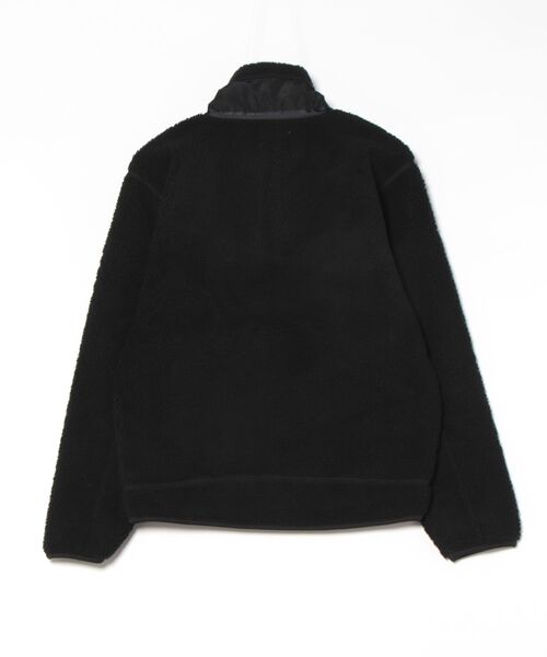 STYLEBLOCK(スタイルブロック)の「防風スタンドカラー切り替えシープボアブルゾン(ブルゾン・メンズ・ブラック×ブラック/ホワイト系その他/ベージュ系その他・LL/M/L)」の4枚目の写真