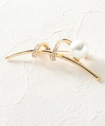 SHOO・LA・RUE（シューラルー）の「【セレモニー/ママスーツ/入卒】くるくるフェイクパールブローチ（ブローチ/コサージュ・レディース）」