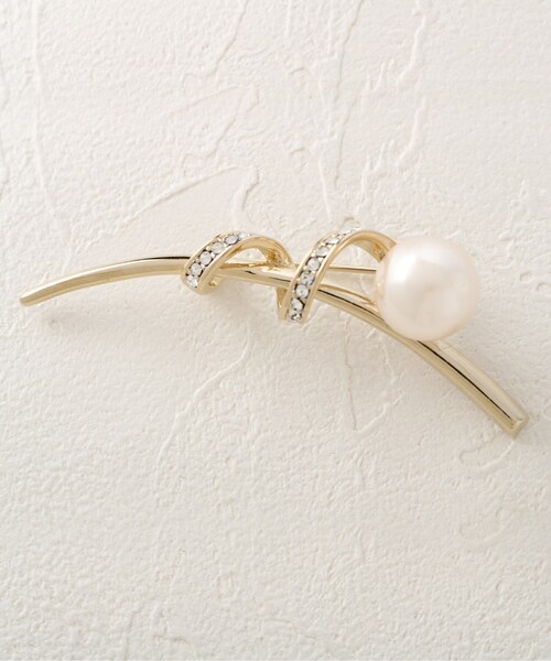SHOO・LA・RUE（シューラルー）の「【セレモニー/ママスーツ/入卒】くるくるフェイクパールブローチ（ブローチ/コサージュ・レディース・ゴールド/シルバー/シルバー系/ゴールド系・00）」の5枚目の写真