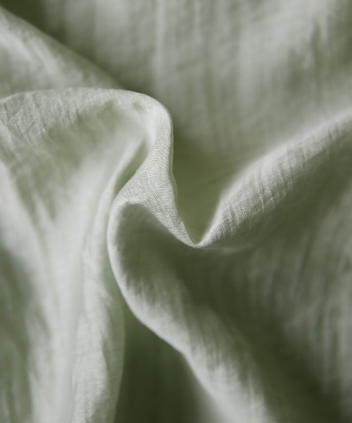 select MOCA（セレクトモカ）の「シアーポプリンブザム切替えバンドカラーブラウス（シャツ/ブラウス・レディース・ライトグレー/モスグリーン/ラベンダー/ブラウン/ブラック/ライトイエロー・FREE）」の14枚目の写真