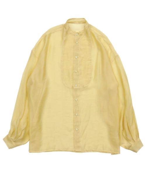 select MOCA（セレクトモカ）の「シアーポプリンブザム切替えバンドカラーブラウス（シャツ/ブラウス・レディース・ライトグレー/モスグリーン/ラベンダー/ブラウン/ブラック/ライトイエロー・FREE）」の17枚目の写真