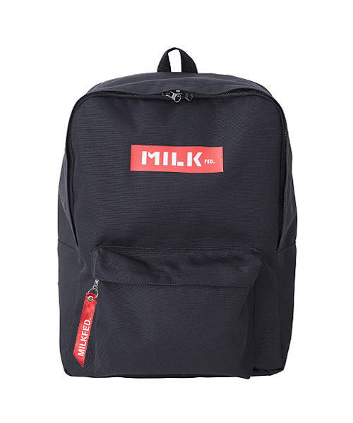 MILKFED.（ミルクフェド）の「BAR BACKPACK　（バックパック/リュック/無地/ロゴ）（バックパック/リュック・レディース・ブラック/オリーブ/ネイビー・ONE SIZE）」の5枚目の写真