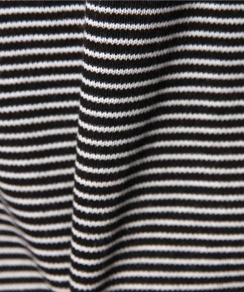 Heather（ヘザー）の「【期間限定プライス】カタフリルボーダー7分袖　550321（Tシャツ/カットソー・レディース・ブラック系その他/グリーン系その他/グレー・FREE）」の11枚目の写真