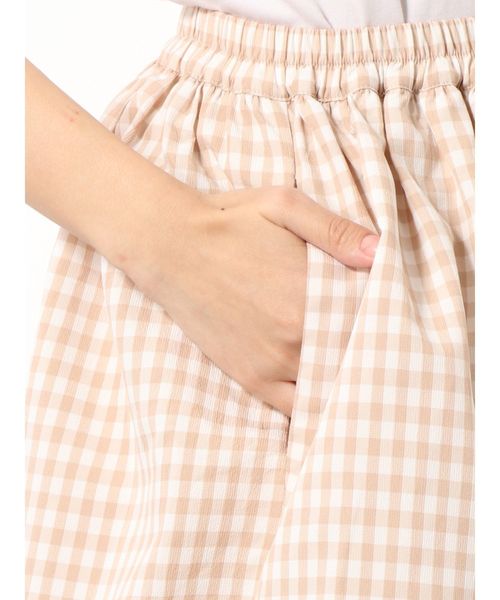 merry jenny（メリージェニー）の「はるいろチェックティアードロングスカート（スカート・レディース・ブラック/ライトブルー/ベージュ・FREE）」の19枚目の写真