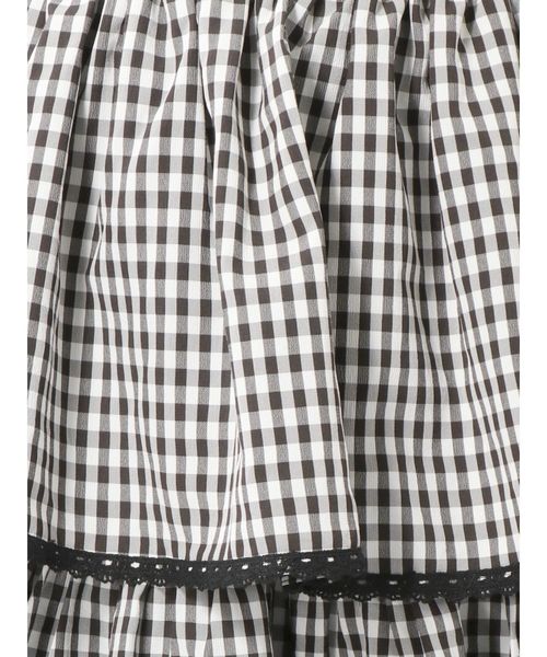 merry jenny（メリージェニー）の「はるいろチェックティアードロングスカート（スカート・レディース・ブラック/ライトブルー/ベージュ・FREE）」の21枚目の写真