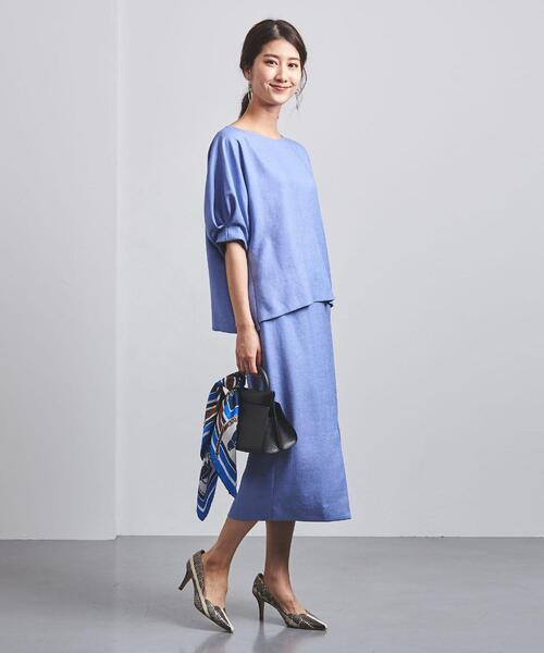 UNITED ARROWS - ユナイテッドアローズ　UNITED ARROWS タックショートスリーブブラウス UNITED ARROWS ブラウス シャツ Spiree IAS タック ショート