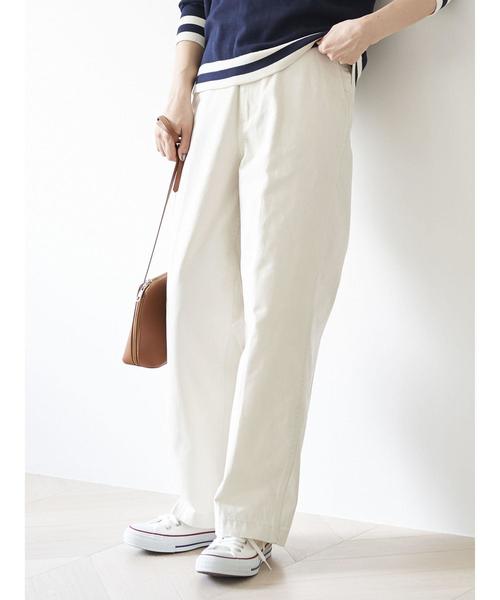 AMERICAN HOLIC（アメリカンホリック）の「綿ツイルワイドパンツ ＊（その他パンツ・レディース・ベージュ/ホワイト系その他7/ネイビー/ブルー系その他5/アイボリー/その他5・L/M）」の8枚目の写真