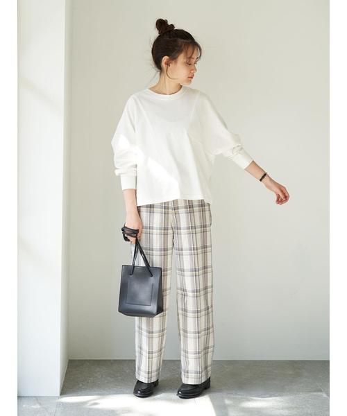 AMERICAN HOLIC（アメリカンホリック）の「綿ツイルワイドパンツ ＊（その他パンツ・レディース・ベージュ/ホワイト系その他7/ネイビー/ブルー系その他5/アイボリー/その他5・L/M）」の18枚目の写真