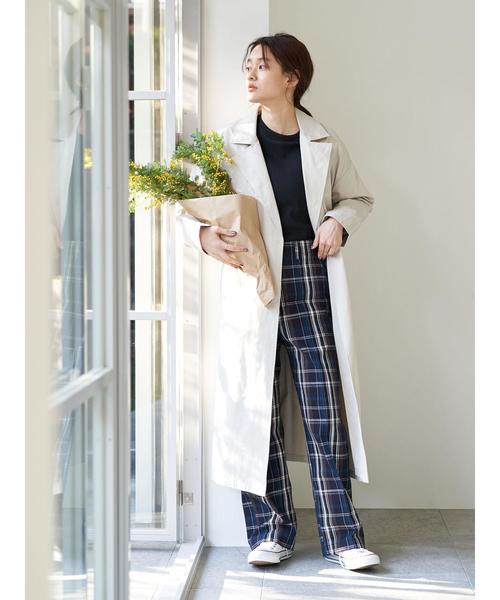 AMERICAN HOLIC（アメリカンホリック）の「綿ツイルワイドパンツ ＊（その他パンツ・レディース・ベージュ/ホワイト系その他7/ネイビー/ブルー系その他5/アイボリー/その他5・L/M）」の14枚目の写真