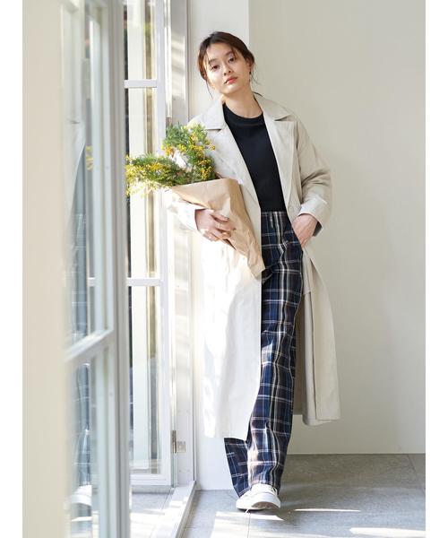 AMERICAN HOLIC（アメリカンホリック）の「綿ツイルワイドパンツ ＊（その他パンツ・レディース・ベージュ/ホワイト系その他7/ネイビー/ブルー系その他5/アイボリー/その他5・L/M）」の13枚目の写真