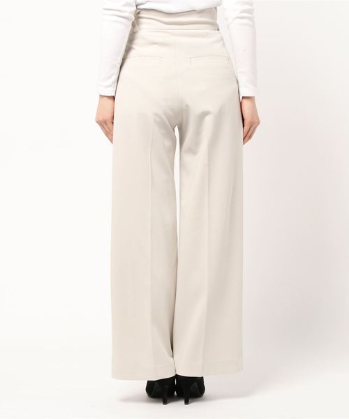 CLANE（クラネ）の「WIDE BELT PANTS（その他パンツ・レディース・ブラック/ベージュ/アイボリー・1/2/0）」の5枚目の写真