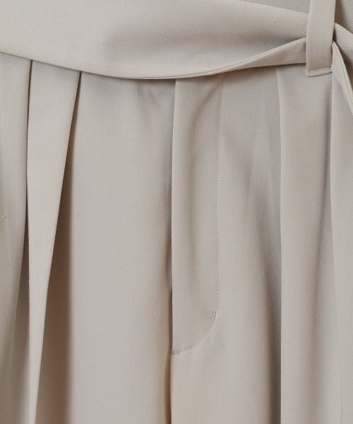 CLANE（クラネ）の「WIDE BELT PANTS（その他パンツ・レディース・ブラック/ベージュ/アイボリー・1/2/0）」の19枚目の写真