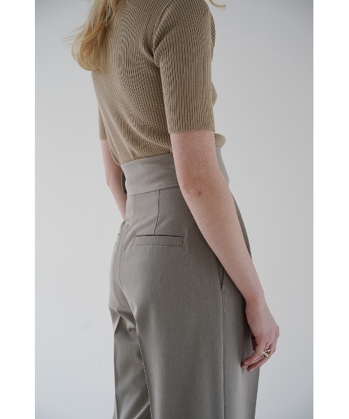 CLANE（クラネ）の「WIDE BELT PANTS（その他パンツ・レディース・ブラック/ベージュ/アイボリー・1/2/0）」の12枚目の写真